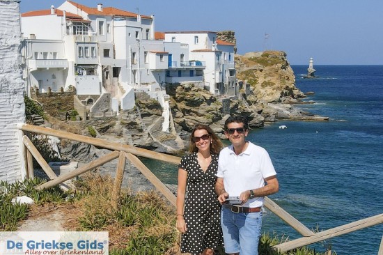 Jorgos en Wendy in Chora Andros